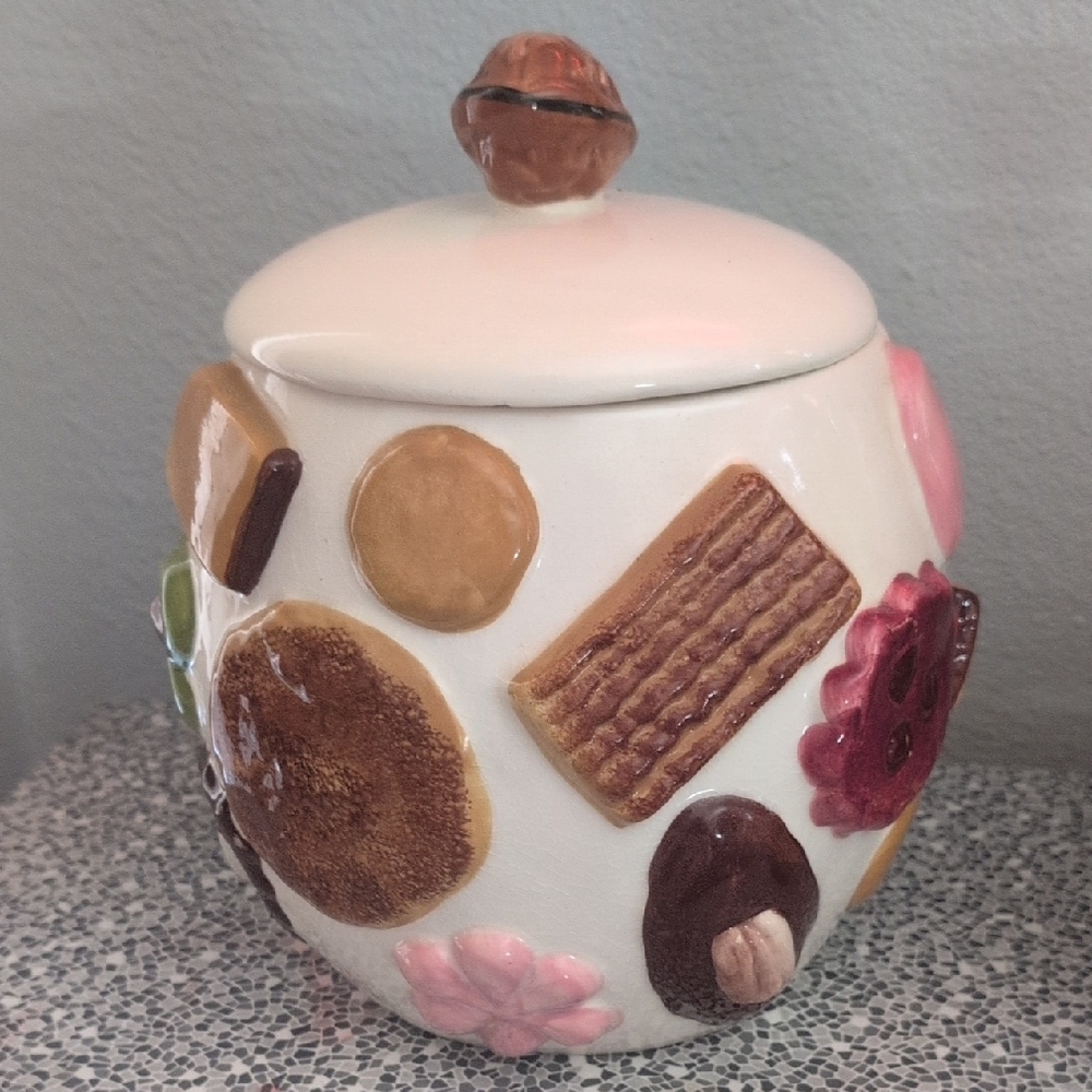 Whimsical Ceramic Treat Jar with Lid